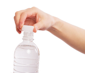Water bottle in the hands - 50207851