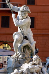 Fontaine Neptune à Rome - Italie