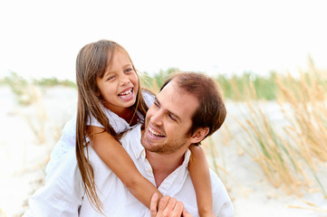 cute parent and child