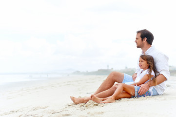 Fototapeta premium cute parent and child