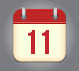 Vector calendar app icon