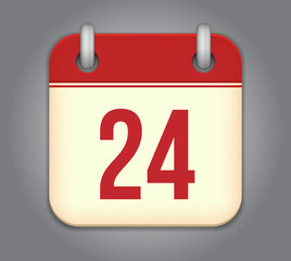 Vector calendar app icon