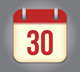 Vector calendar app icon