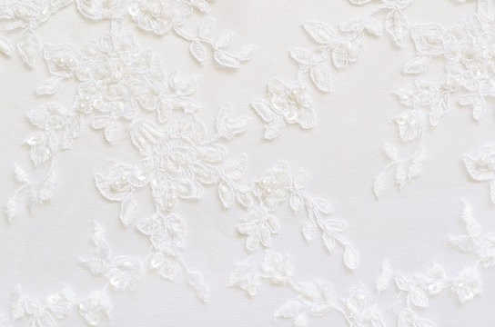 White wedding lace