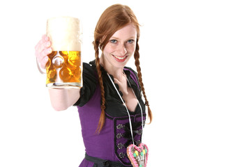 Frau im Dirndl