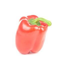 Sigle ripe red pepper