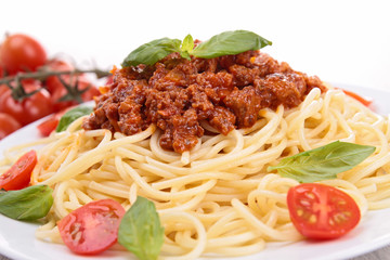 spaghetti and tomato sauce