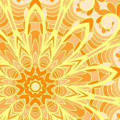 Orange sun pattern
