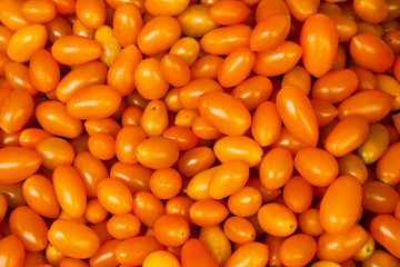 Background of small tomatoes