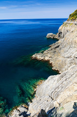 Fototapeta na wymiar Cinque Terre, Mediterranean Sea