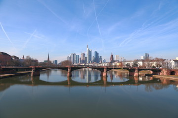 Frankfurt am Main - Blick von der Flößerbrücke
