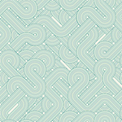 Seamless abstract pattern with twisted lines