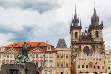 Obraz premium View of Tyn Church in Prague