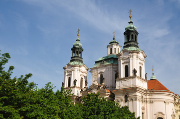 Fototapeta na wymiar Prague St. Nicholas church