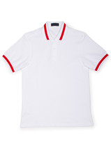 Male t-shirt isolated on the white background