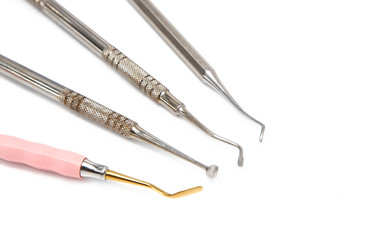 Fototapeta premium dental equipment on white background