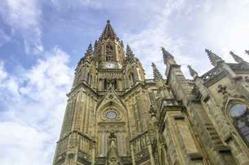 Fototapeta na wymiar Katedra w San Sebastian, Hiszpania