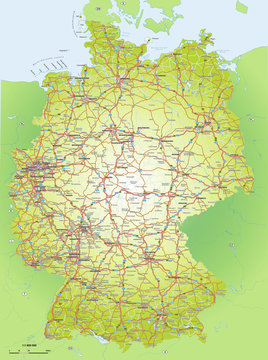 Deutschlandkarte 1:1,6 Mio