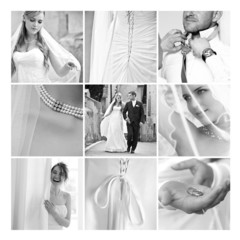 Collage Hochzeit
