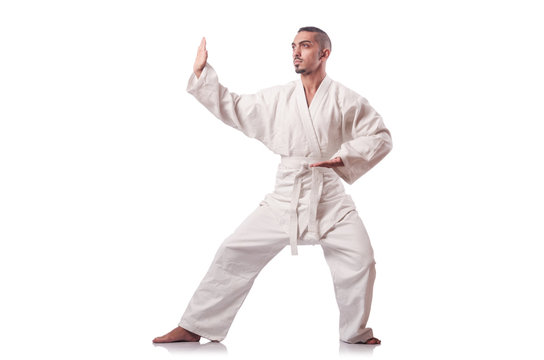 Karate martial arts fighter