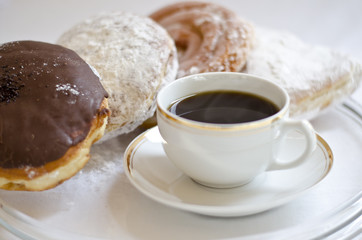 Donuts and coffee