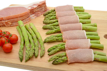 Bacon wrapped asparagus