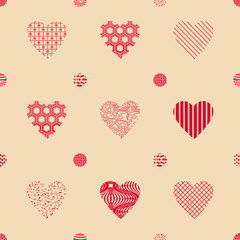 Seamless Pattern Hearts Valentine