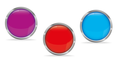 Glossy buttons set