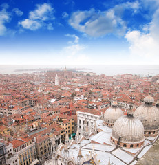 Fototapeta na wymiar Wenecja - Włochy, Beautiful lotnicze na wiosnę