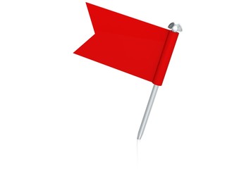 Red flag pin