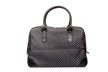 Leather bag isolated on the white background