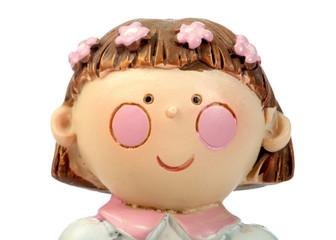 Ceramic doll face