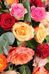 Mixed rose bouquet