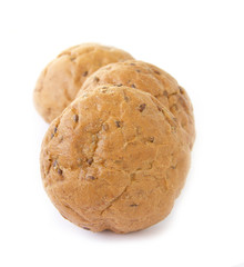Loaf of bran and corn for diet food