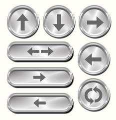 Metallic Arrow Buttons