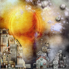 Ancient city in the sunset. © Rosario Rizzo