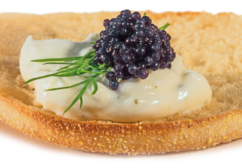 Toast mit Kaviar