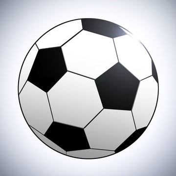 Ilustração de uma bola de futebol