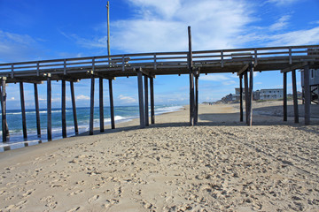pier on Rodanthe beach