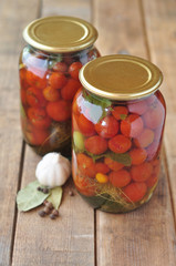 Canned cherry tomatoes