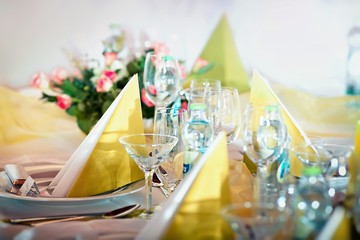 Festive table setting