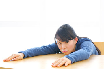疲れる女の子