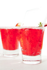 Hailed strawberry