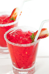 Hailed strawberry