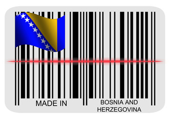 Barcodelabel - Made in Bosnia and Herzegovina