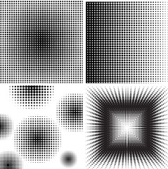 Grunge halftones background