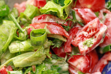 delicious and fresh caesar salad