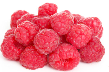 Reife Himbeeren