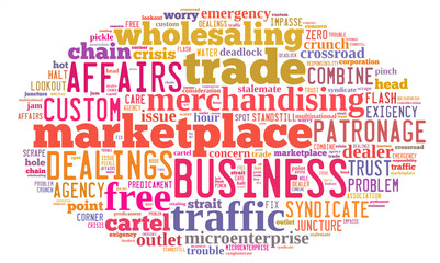 Fototapeta premium business tag cloud concepts