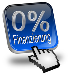 0% Finanzierung Button mit Cursor